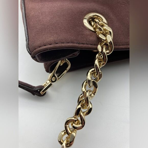 Kate Spade New York  Bordeaux Cown Hide Leather Shoulderbag Handbag - Picture 4 of 13